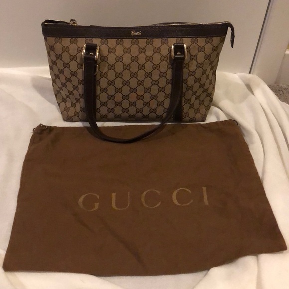 GUCCI Brown GG Canvas Bag - Picture 13 of 15
